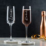 Personalised Engraved Champagne Flute Her 30th Birthday Gift, thumbnail 2 of 5