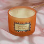 G Decor Moroccan Spice Orange Frosted Glass Jar Candle, thumbnail 3 of 4