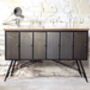 Wooden Top Brushed Steel Sideboard, thumbnail 1 of 3