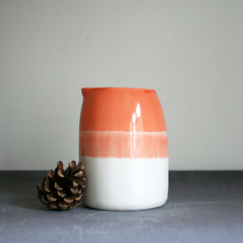 Ceramic Milk Jug Orange, 2 of 4