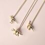 T Rex Triceratops Or Brontosaurus Dinosaur Necklace, thumbnail 7 of 11