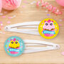 Personalised Birthday Cupcake Hair Clips, thumbnail 2 of 3