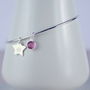 Personalised Sterling Silver Birthstone Bangle, thumbnail 3 of 9