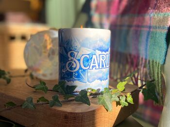 Personalised Winter Star Candle, 3 of 4