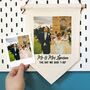 Wedding Or Anniversary Personalised Photo Gift Banner, thumbnail 4 of 11