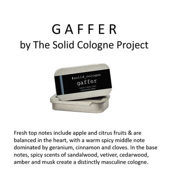 Gaffer Solid Cologne Made In Scotland, 2 of 6