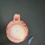 Lavender Scented Candle In Handmade Porcelain Cup, thumbnail 2 of 4