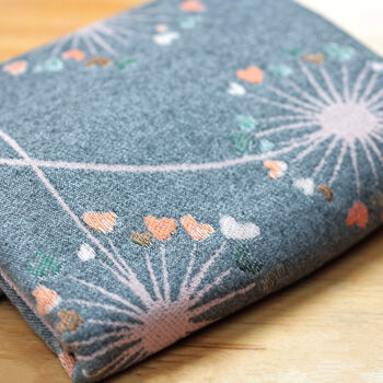 'Make A Wish' Dandelion With Hearts Motif Cotton Blend Scarf, 7 of 7