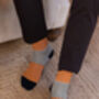 Oxford Stripe Orange Luxury Crew And Trainer Men’s Socks, thumbnail 1 of 5