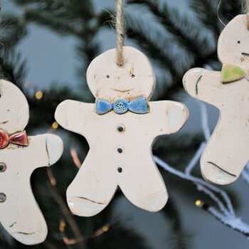 Gingerbread Man Christmas Tree Decoration, 2 of 6