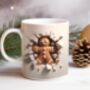 Cute Personalised Christmas Gingerbread Breakout Mug, thumbnail 1 of 2