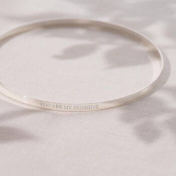 Personalised Message Bangle, 2 of 7