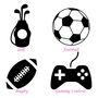 Boys Personalised Activity Hoodie Rugby, Football, Golf, thumbnail 9 of 10