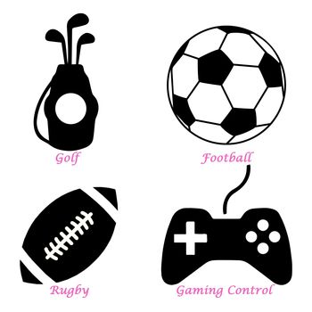 Boys Personalised Activity Hoodie Rugby, Football, Golf, 9 of 10