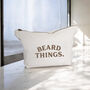 Beard Things Canvas Pouch, thumbnail 2 of 2