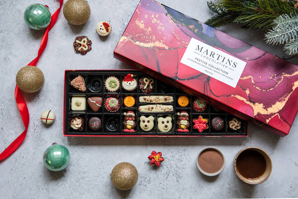 beautiful christmas chocolates