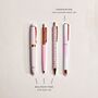 Pink And Rose Gold Four Piece Metal Pen Set, thumbnail 4 of 8