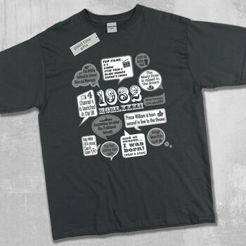 'Events Of 1982' 40th Birthday Gift T Shirt, 4 of 10