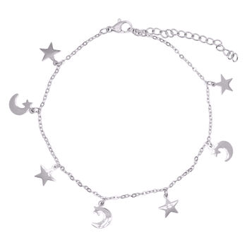 Nazma Moon And Star Charm Anklet, 4 of 5