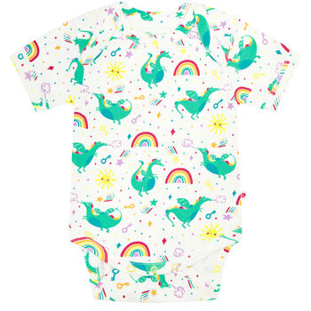 Two Pack Rainbow Dragon Bodysuits | Unisex, 5 of 11