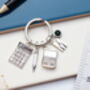 Accountant Personalised Keyring Banker Gift, thumbnail 8 of 11