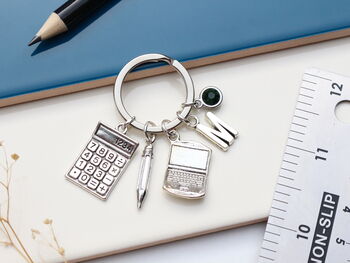 Accountant Personalised Keyring Banker Gift, 8 of 11