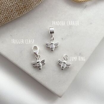 Sterling Silver Honey Bee Charm, 2 of 4