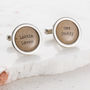 Personalised Love Letter Cufflinks, thumbnail 2 of 7
