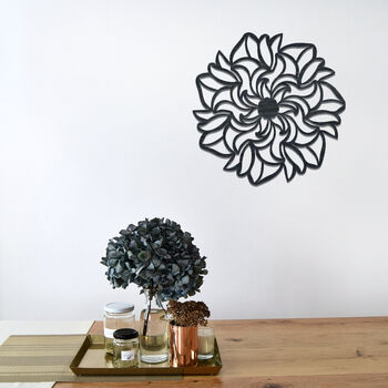 Wooden Mandala Flower Enriching Spaces With Zen Vibes, 5 of 12