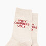 Spicy Chapters Only Combed Cotton Glitter Socks In Cream, thumbnail 2 of 4