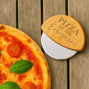 Personalised Wooden Family Pizza Board Paddle, 4 of 7