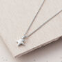 Tiny Star Silver, Gold Or Rose Gold Pendant, thumbnail 4 of 8