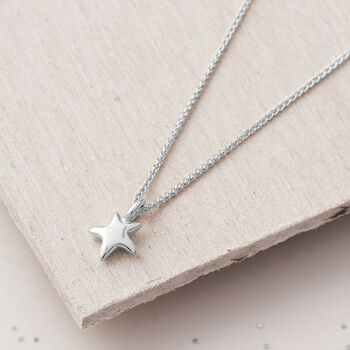 Tiny Star Silver, Gold Or Rose Gold Pendant, 4 of 8