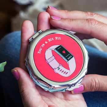 'You're A Bitfit' Compact Mirror Gift, 5 of 5