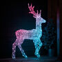 Twinkly Smart LED Outdoor Acrylic Christmas Stag Figure, thumbnail 3 of 12