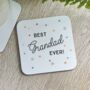 Scattered Star Best Grandad Ever Coaster, thumbnail 1 of 2