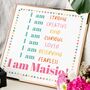 Personalised Affirmations Art Print, thumbnail 11 of 12