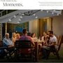 Garden Parasols Umbrella With LED Solar Rotatable 3x3m, thumbnail 8 of 10