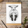 Personalised Baby Lamb Footprint Kit, thumbnail 1 of 5