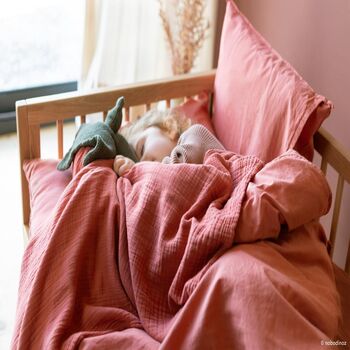 Wabi Sabi Washed Bb Fitted Sheet Blossom Rosewood, 2 of 3