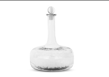 Glass Frosted Curved Decanter, 2 of 2