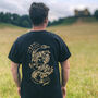 Snake N' Roses Gold Edition Organic Unisex T Shirt, thumbnail 1 of 4