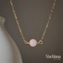 Natural Round Gemstone Pendant Necklace, thumbnail 4 of 6