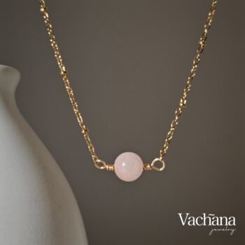 Natural Round Gemstone Pendant Necklace, 4 of 6