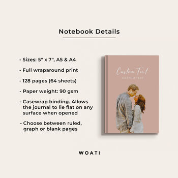 Personalised Photo Portrait Notebook, 8 of 12