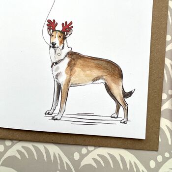 Rough Collie Smooth Collie Christmas Card, 3 of 3