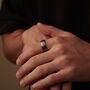 Personalised Silver And Gold Tungsten Wedding Band Ring, thumbnail 4 of 10