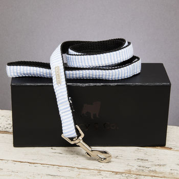The Putney Blue Striped Dog Lead, 3 of 3
