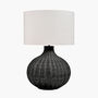 Black Rattan Table Lamp, thumbnail 3 of 8