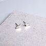 Sterling Silver Seal Stud Earrings, thumbnail 4 of 6